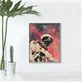 Picture of Astronaut in  Space _GroupedProduct_Rectangle_Portrait_Canvas_Framed_
