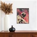 Picture of Astronaut in  Space _GroupedProduct_Rectangle_Portrait_Canvas_Framed_