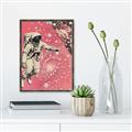 Picture of Astronaut in  Space _GroupedProduct_Rectangle_Portrait_Canvas_Framed_