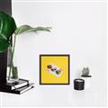 Picture of Sushi Selection on a Playing Card _GroupedProduct_Square_Canvas_Framed_