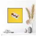 Picture of Sushi Selection on a Playing Card _GroupedProduct_Square_Canvas_Framed_
