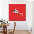 Picture of Sushi card _GroupedProduct_Square_Canvas_Framed_