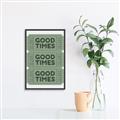Picture of Good Times Poster _GroupedProduct_Rectangle_Portrait_Canvas_Framed_