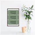 Picture of Good Times Poster _GroupedProduct_Rectangle_Portrait_Canvas_Framed_