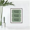 Picture of Good Times Poster _GroupedProduct_Rectangle_Portrait_Canvas_Framed_
