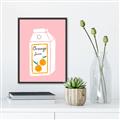 Picture of Orange Juice Poster _GroupedProduct_Rectangle_Portrait_Canvas_Framed_