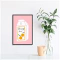 Picture of Orange Juice Poster _GroupedProduct_Rectangle_Portrait_Canvas_Framed_