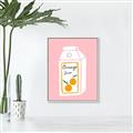 Picture of Orange Juice Poster _GroupedProduct_Rectangle_Portrait_Canvas_Framed_