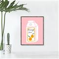 Picture of Orange Juice Poster _GroupedProduct_Rectangle_Portrait_Canvas_Framed_