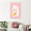 Picture of Orange Juice Poster _GroupedProduct_Rectangle_Portrait_Canvas_Framed_