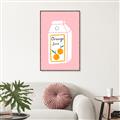 Picture of Orange Juice Poster _GroupedProduct_Rectangle_Portrait_Canvas_Framed_