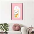 Picture of Orange Juice Poster _GroupedProduct_Rectangle_Portrait_Canvas_Framed_