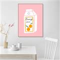Picture of Orange Juice Poster _GroupedProduct_Rectangle_Portrait_Canvas_Framed_