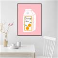 Picture of Orange Juice Poster _GroupedProduct_Rectangle_Portrait_Canvas_Framed_