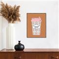 Picture of Caffeeine Queen Poster _GroupedProduct_Rectangle_Portrait_Canvas_Framed_