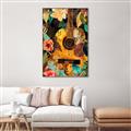 Picture of Music Guitar Collage  _GroupedProduct_Rectangle_Portrait_Canvas_Framed_