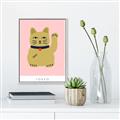 Picture of Maneki Neko – Lucky Cat _GroupedProduct_Rectangle_Portrait_Canvas_Framed_