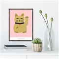 Picture of Maneki Neko – Lucky Cat _GroupedProduct_Rectangle_Portrait_Canvas_Framed_