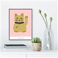Picture of Maneki Neko – Lucky Cat _GroupedProduct_Rectangle_Portrait_Canvas_Framed_