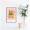 Picture of Maneki Neko – Lucky Cat _GroupedProduct_Rectangle_Portrait_Canvas_Framed_