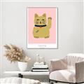 Picture of Maneki Neko – Lucky Cat _GroupedProduct_Rectangle_Portrait_Canvas_Framed_