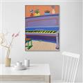 Picture of Retro Style Piano _GroupedProduct_Rectangle_Portrait_Canvas_Framed_