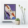 Picture of Retro Style Violin _GroupedProduct_Rectangle_Portrait_Canvas_Framed_