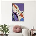 Picture of Retro Style Violin _GroupedProduct_Rectangle_Portrait_Canvas_Framed_