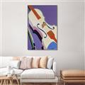 Picture of Retro Style Violin _GroupedProduct_Rectangle_Portrait_Canvas_Framed_