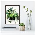 Picture of Piano watercolor Poster _GroupedProduct_Rectangle_Portrait_Canvas_Framed_