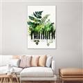 Picture of Piano watercolor Poster _GroupedProduct_Rectangle_Portrait_Canvas_Framed_