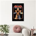 Picture of Robo Neko Cat Poster _GroupedProduct_Rectangle_Portrait_Canvas_Framed_