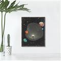Picture of Abstract Space Poster _GroupedProduct_Rectangle_Portrait_Canvas_Framed_