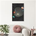 Picture of Abstract Space Poster _GroupedProduct_Rectangle_Portrait_Canvas_Framed_