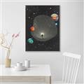 Picture of Abstract Space Poster _GroupedProduct_Rectangle_Portrait_Canvas_Framed_