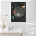 Picture of Abstract Space Poster _GroupedProduct_Rectangle_Portrait_Canvas_Framed_