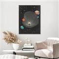 Picture of Abstract Space Poster _GroupedProduct_Rectangle_Portrait_Canvas_Framed_