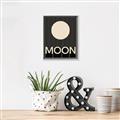 Picture of Moon Typography Poster _GroupedProduct_Rectangle_Portrait_Canvas_Framed_