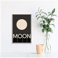 Picture of Moon Typography Poster _GroupedProduct_Rectangle_Portrait_Canvas_Framed_