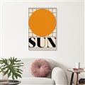 Picture of Sun Typography Poster _GroupedProduct_Rectangle_Portrait_Canvas_Framed_