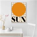 Picture of Sun Typography Poster _GroupedProduct_Rectangle_Portrait_Canvas_Framed_