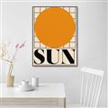 Picture of Sun Typography Poster _GroupedProduct_Rectangle_Portrait_Canvas_Framed_