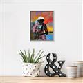 Picture of Retro Spaceman with Guitar Poster _GroupedProduct_Rectangle_Portrait_Canvas_Framed_