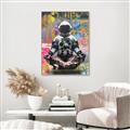 Picture of Retro Spaceman Poster _GroupedProduct_Rectangle_Portrait_Canvas_Framed_