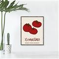 Picture of Food Art - Tomatoes Rome Food Market _GroupedProduct_Rectangle_Portrait_Canvas_Framed_