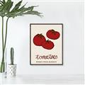 Picture of Food Art - Tomatoes Rome Food Market _GroupedProduct_Rectangle_Portrait_Canvas_Framed_