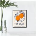 Picture of Food Art - Oranges Valencia Fruit Market _GroupedProduct_Rectangle_Portrait_Canvas_Framed_