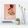Picture of Dancer & Flourish Poster _GroupedProduct_Rectangle_Portrait_Canvas_Framed_