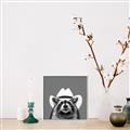 Picture of Wyatt The Cowboy Raccoon _GroupedProduct_Square_Canvas_Framed_