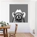 Picture of Wyatt The Cowboy Raccoon _GroupedProduct_Square_Canvas_Framed_